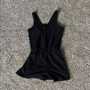 all in motion Black Sleeveless Girls Romper with Elastic Waist